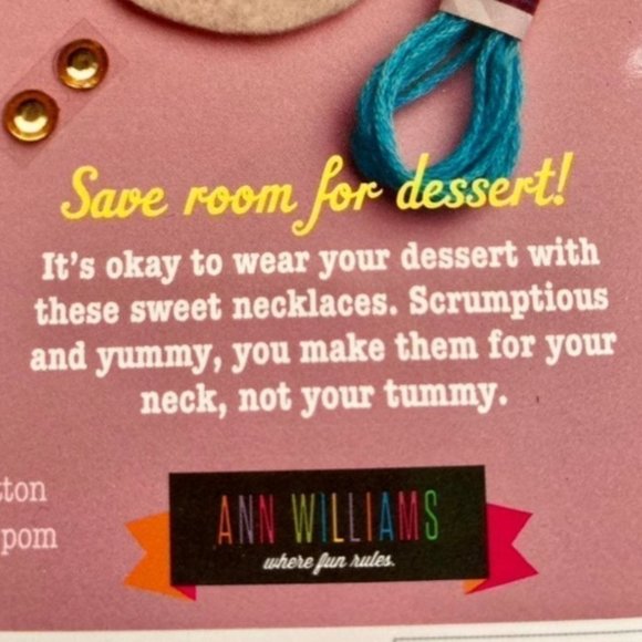 Set of 8 Craft-tastic Dessert Necklace Crafts for Parties Crafting - Picture 13 of 14